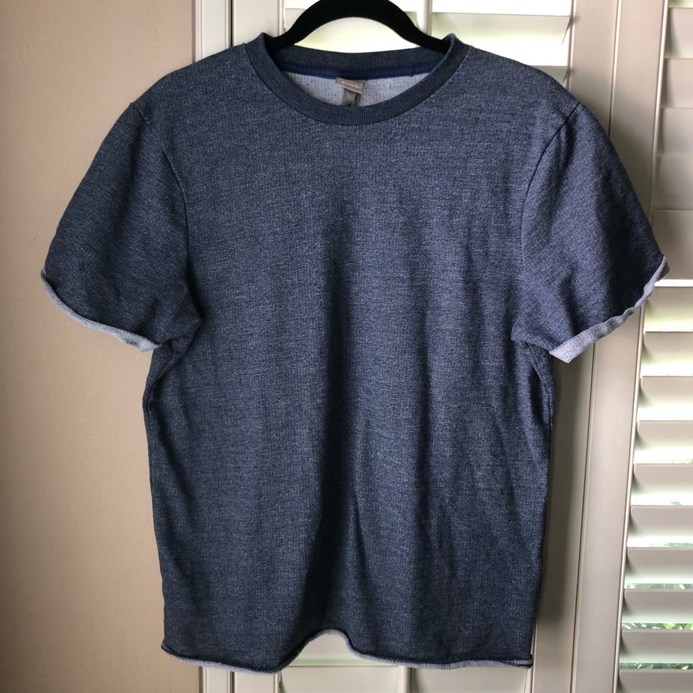 BENCH Blue Cuffed Short Sleeve Tee